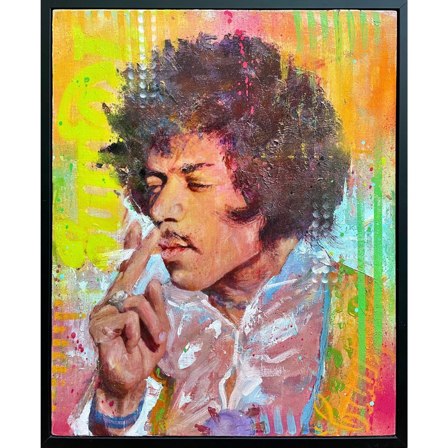 Hendrix - Original Mixed Media Painting