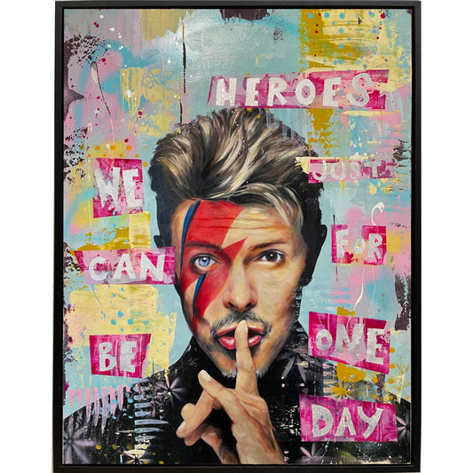 Heroes for One Day - Original Mixed Media Painting