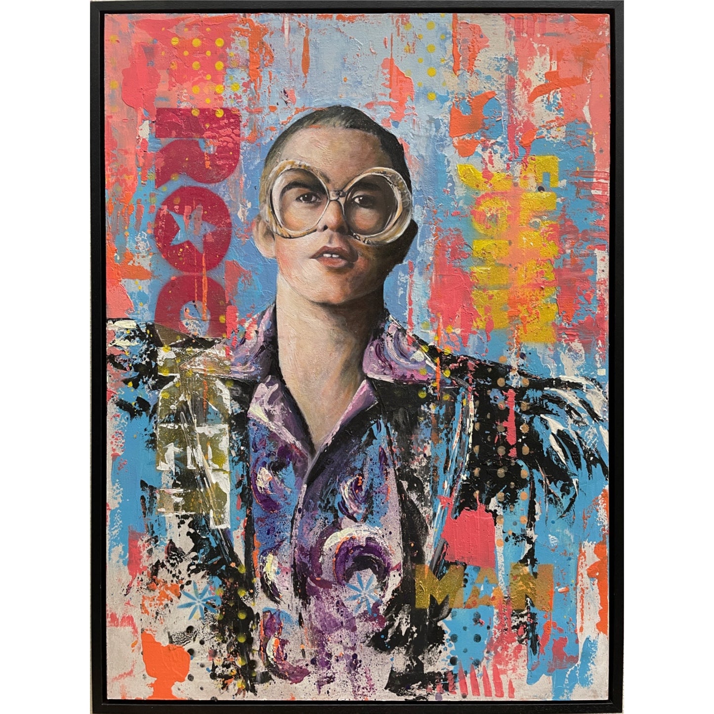 Rocket Man - Original Mixed Media Painting