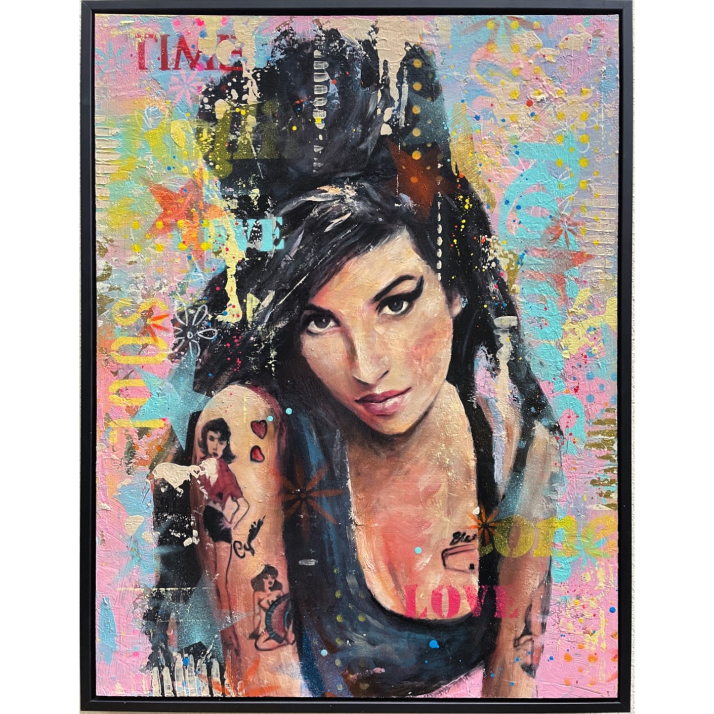 Amy Winehouse Original Mixed Media Painting