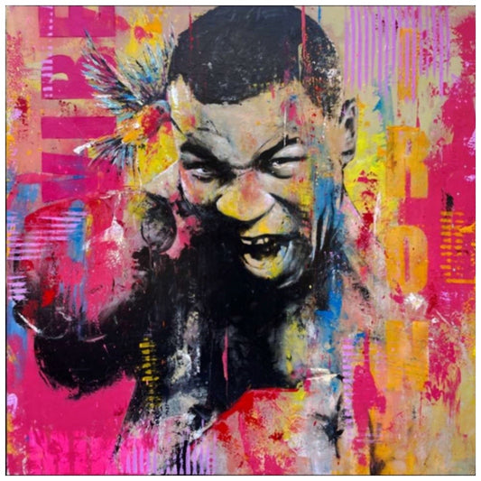 Iron Mike - Original Mixed Media Painting